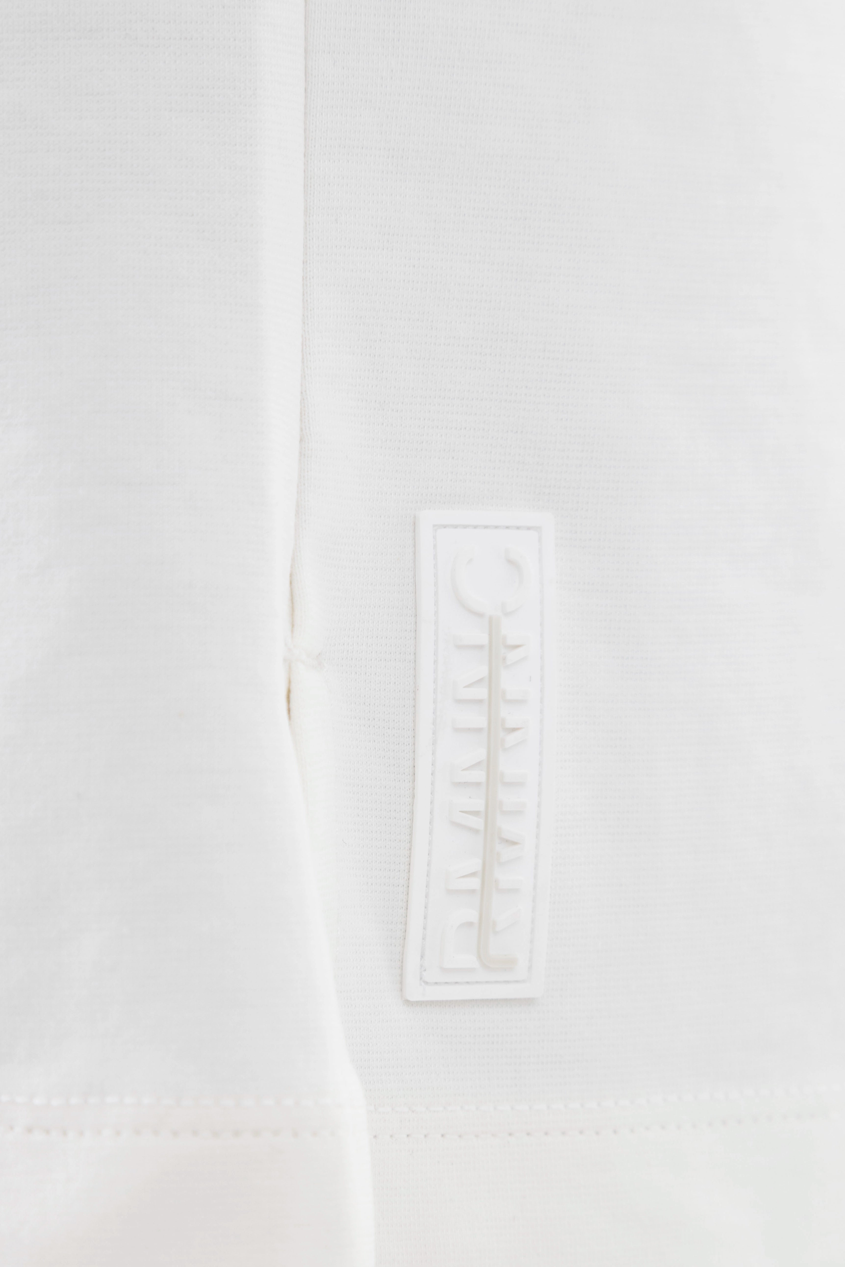 Relaxed Fit Cling White T-Shirt