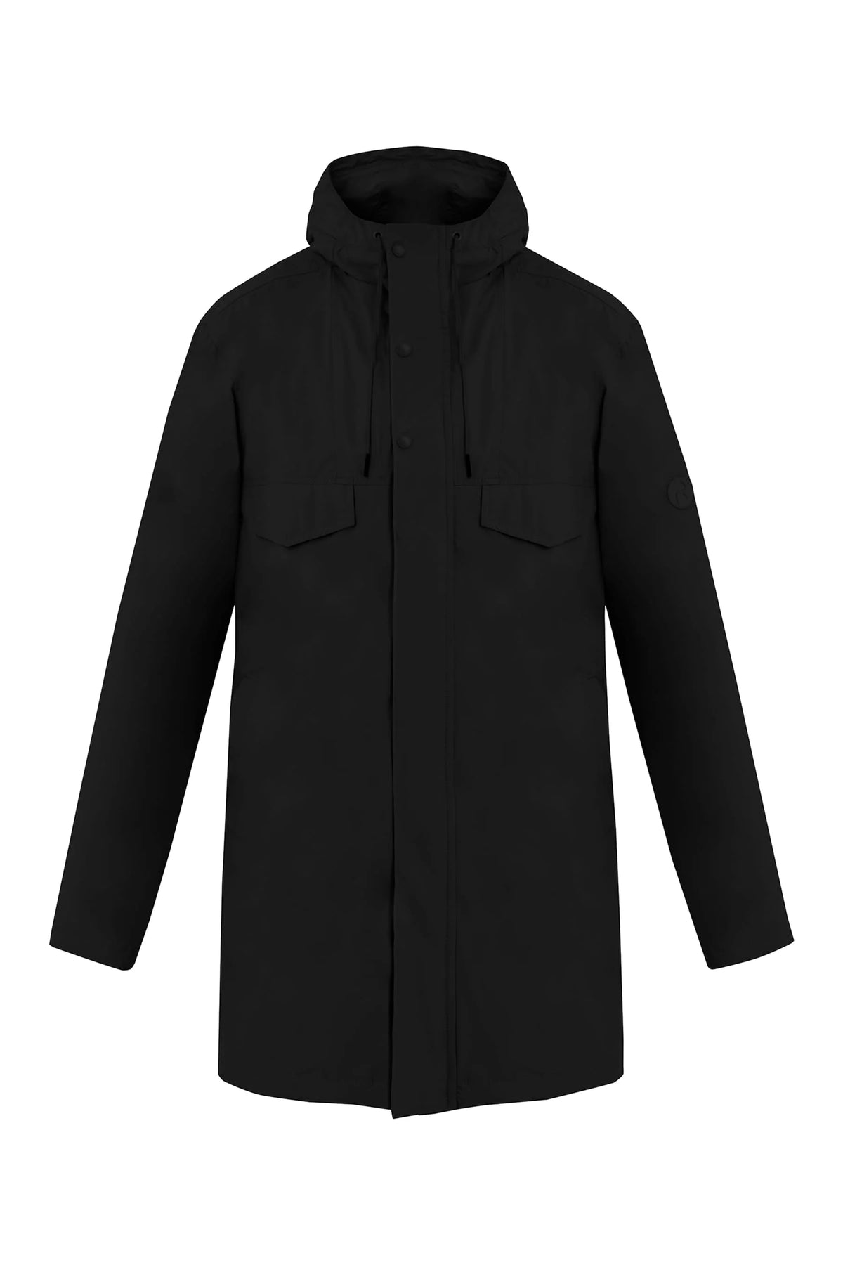 Chaqueta parka negra para hombre​ Copper