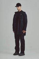 Men's black Parka jacket Copper Remanence 