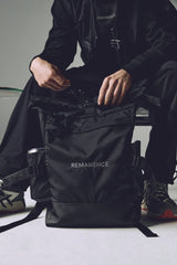 Men's black backpack Adventure