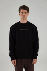 Men's black crewneck sweatshirt Verge Remanence 