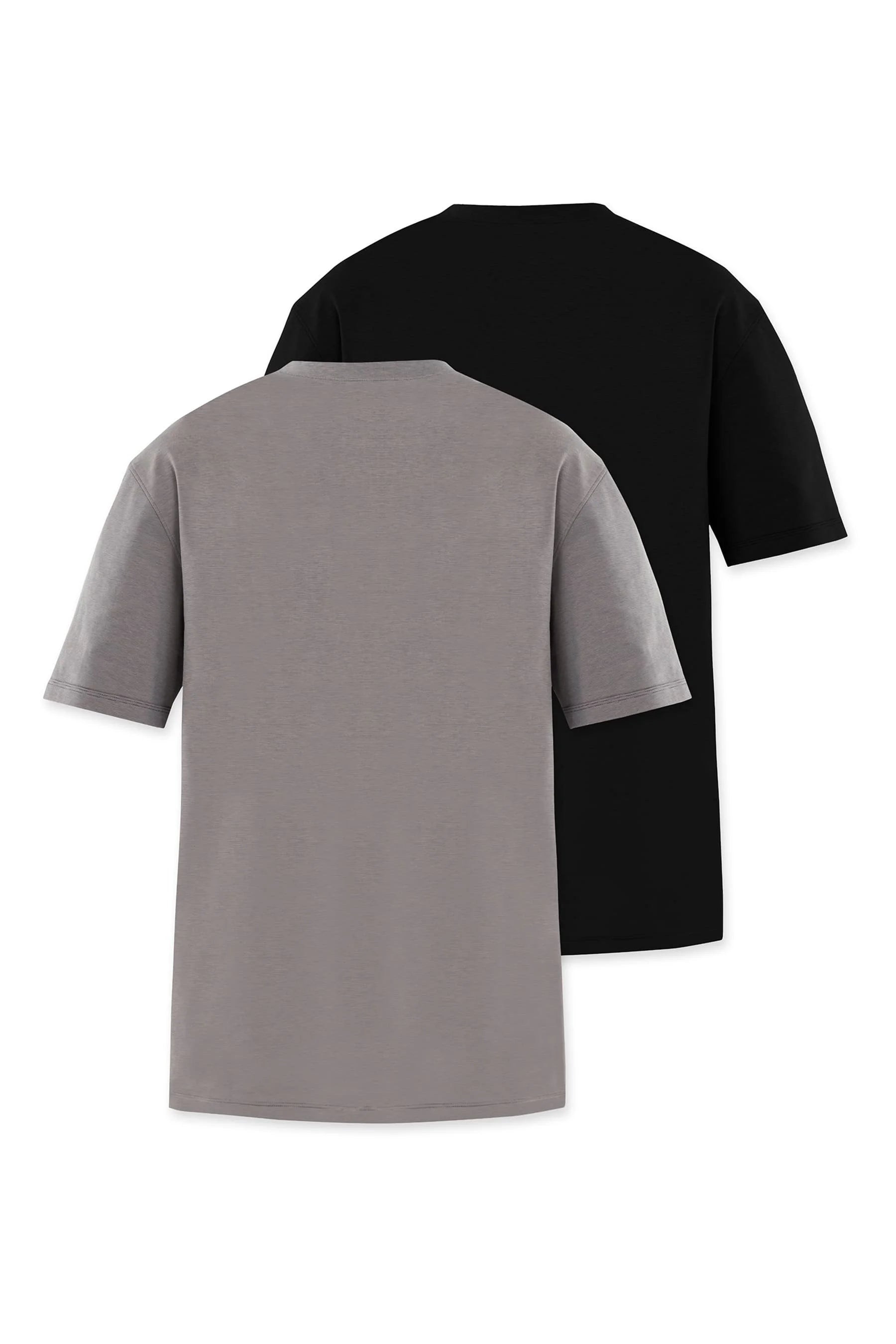 Men’s gray and black  2-Pack t-shirts Cling  Remanence 
