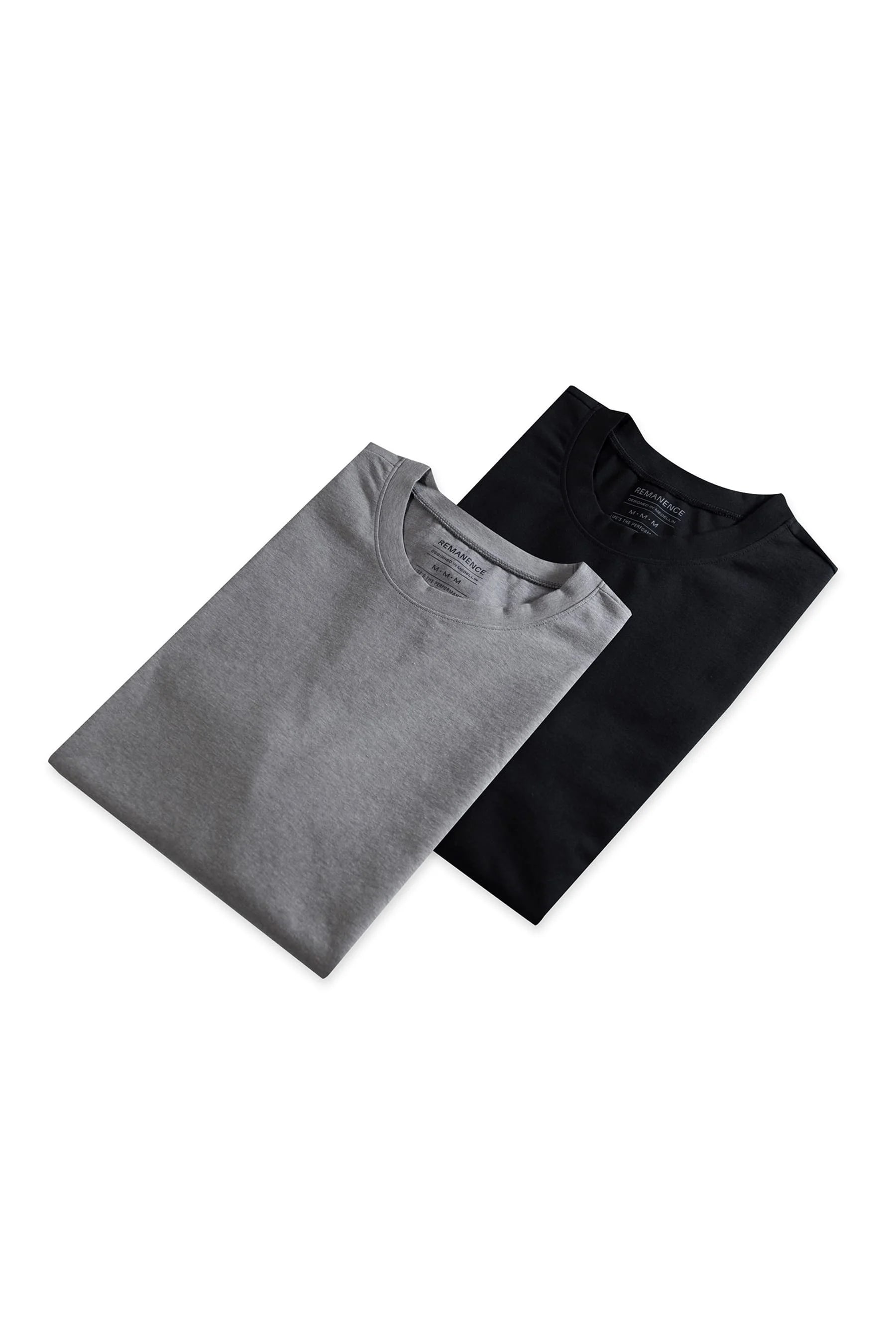 Men’s gray and black  2-Pack t-shirts Cling  Remanence 