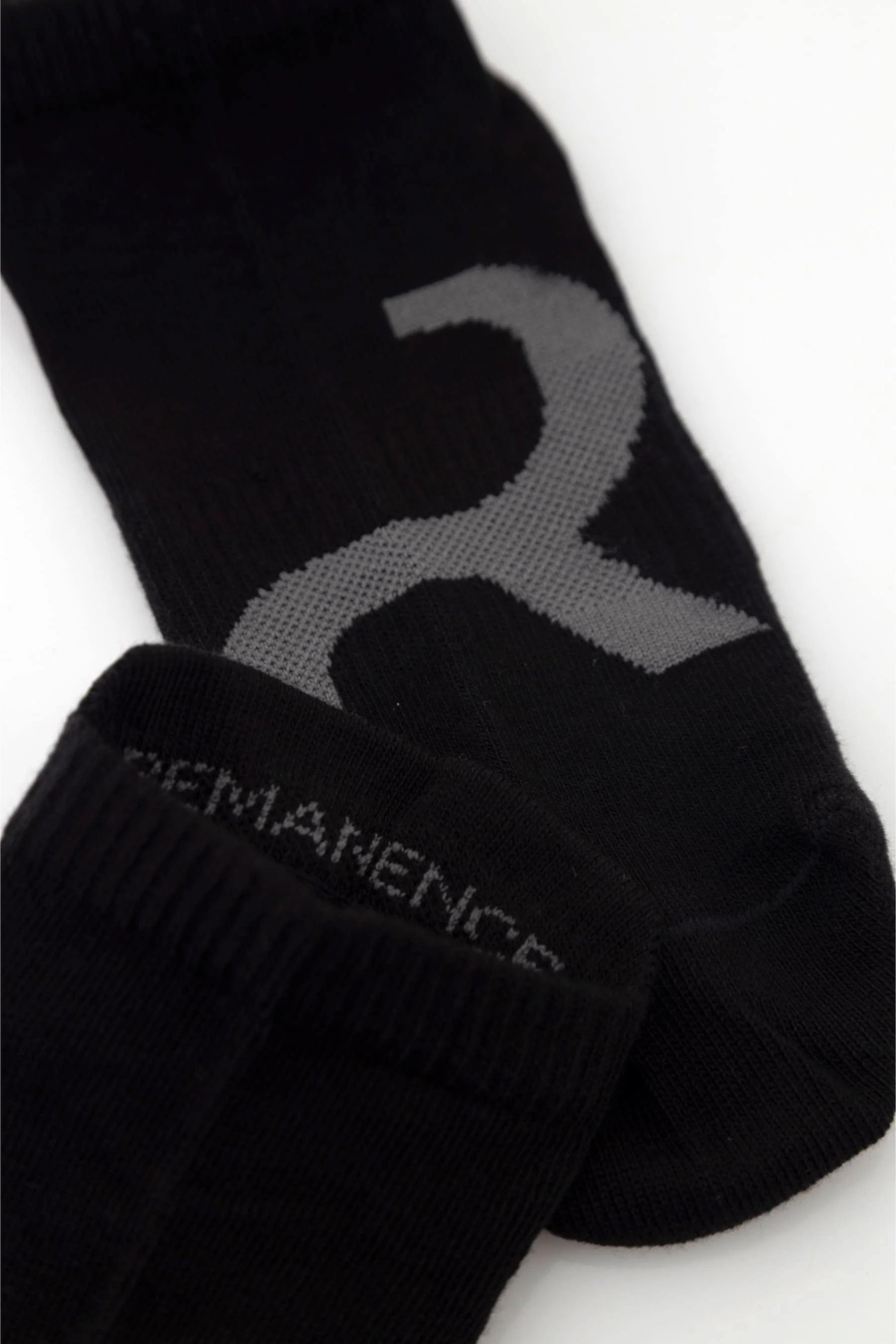 Men's black gray white ankle socks Zephyr Remanence 