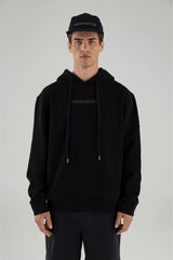 Men's black hoodie relaxed fit Hoodie Remanence 
