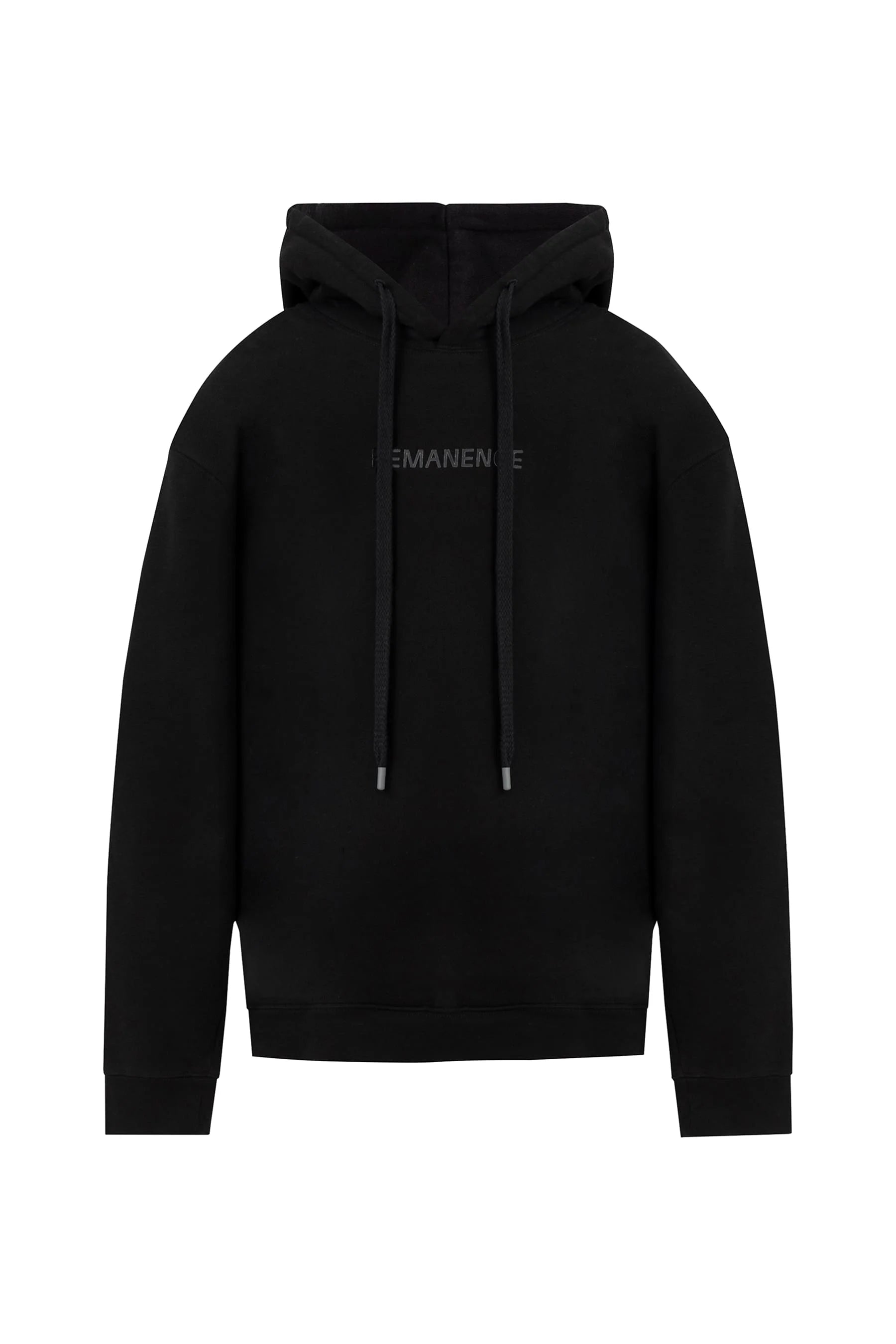 Men's black hoodie relaxed fit Hoodie Remanence 