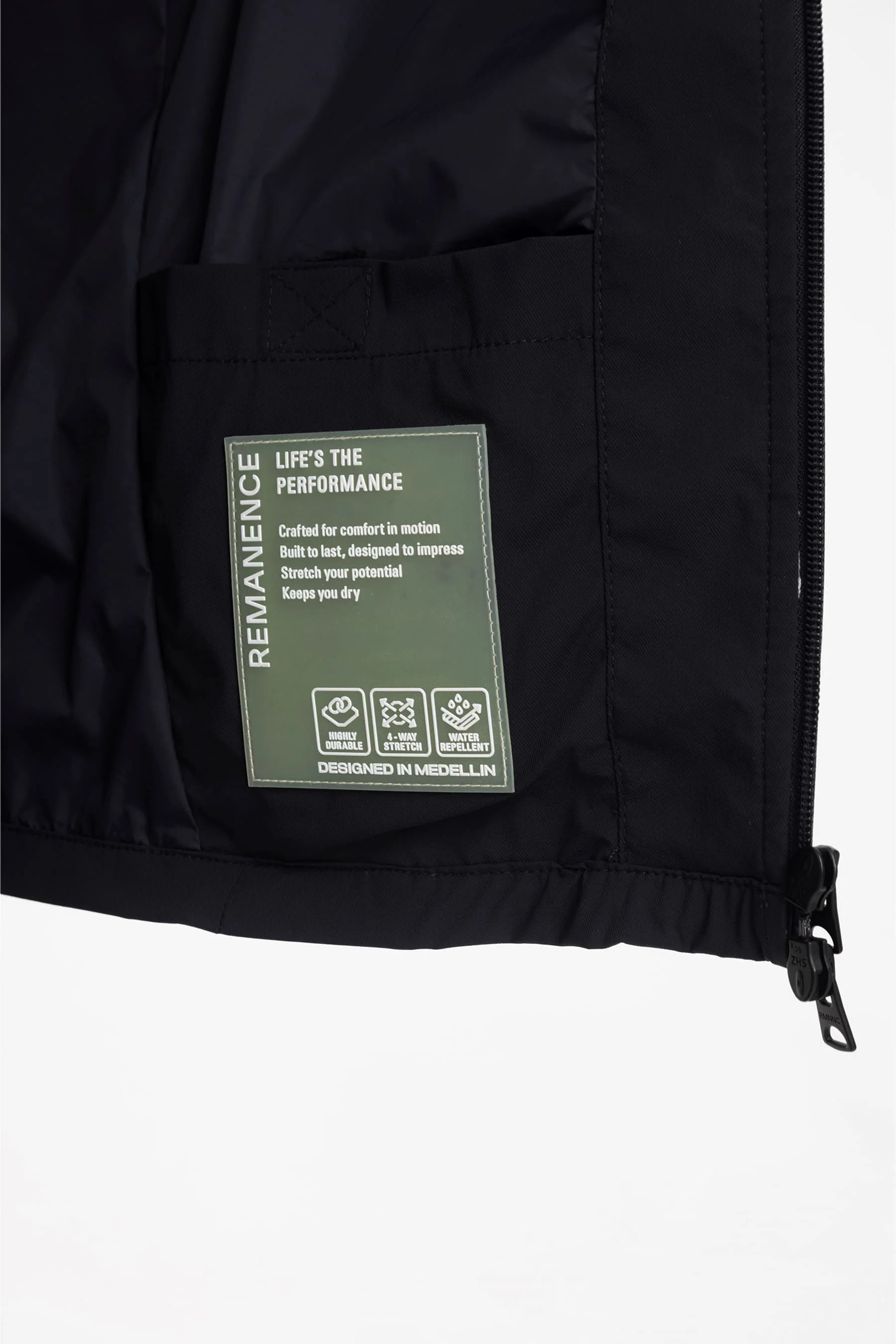 Men's black jacket Vapor Remanence