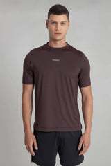 Men's brown sports t-shirt Wave Remanence 