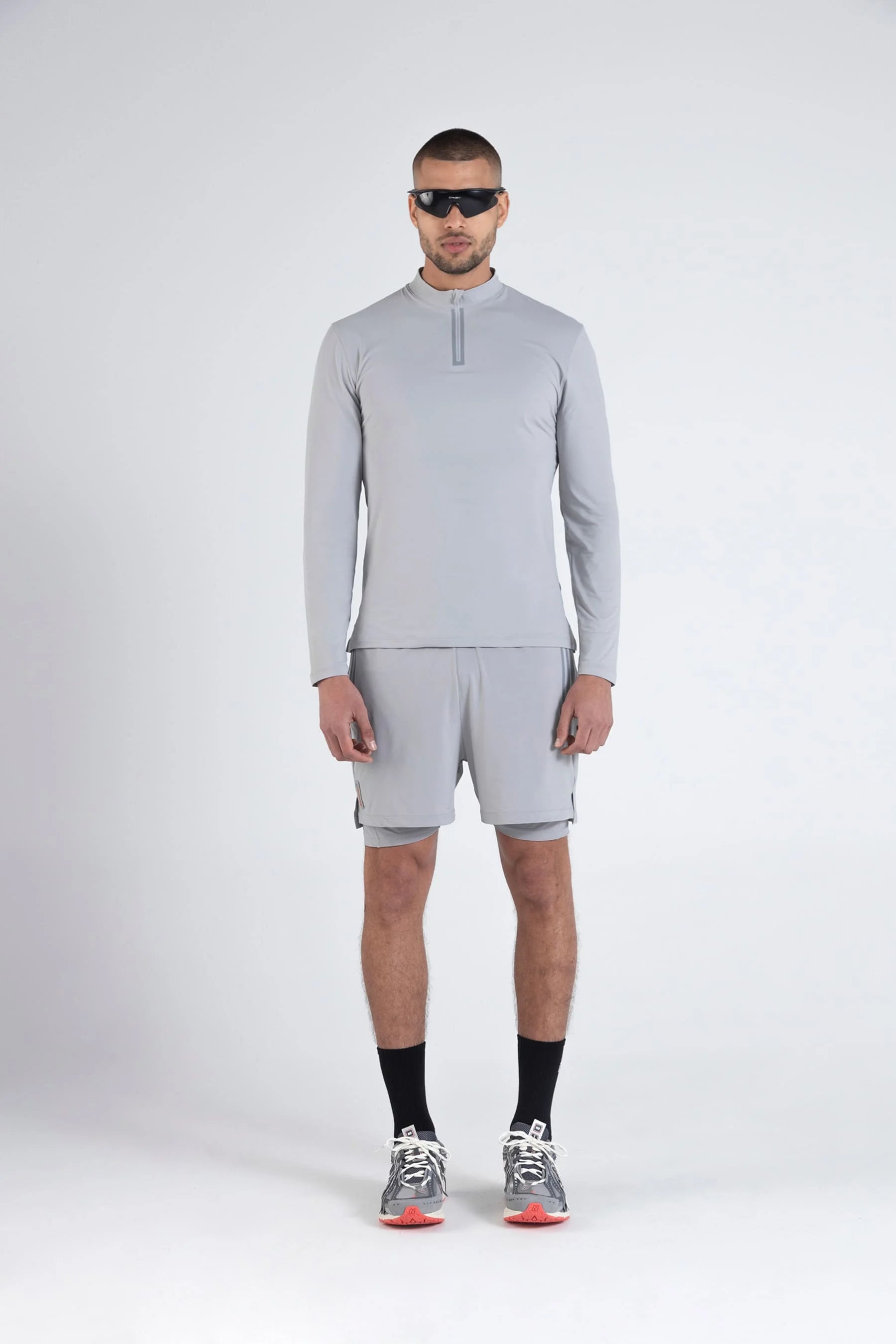 Men’s gray long-sleeve t-shirt Dew Remanence 