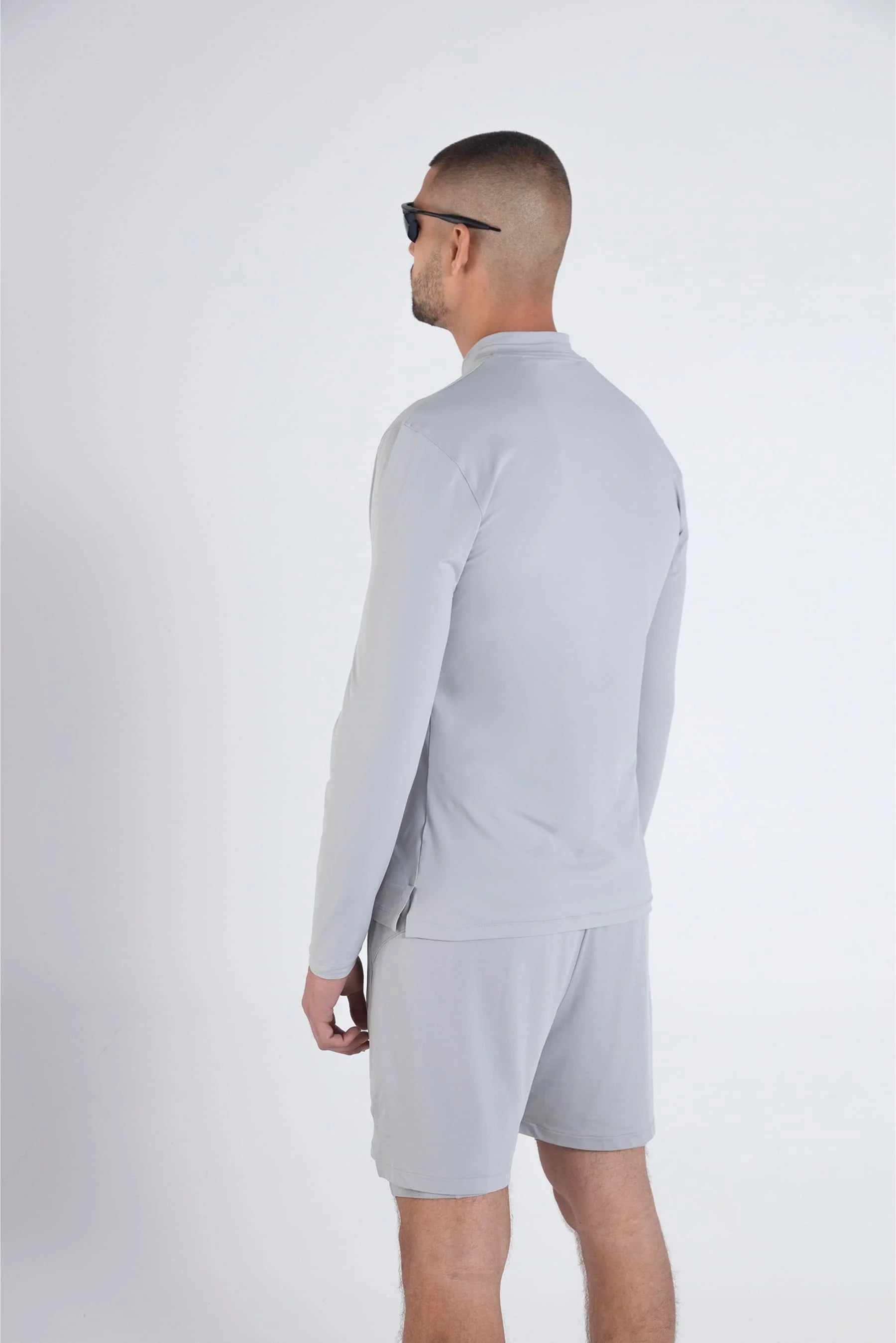 Men’s gray long-sleeve t-shirt Dew Remanence 