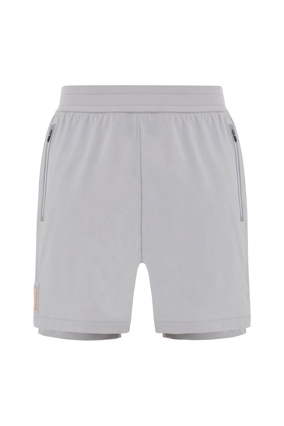 Shorts deportivos gris con malla para hombre Ether