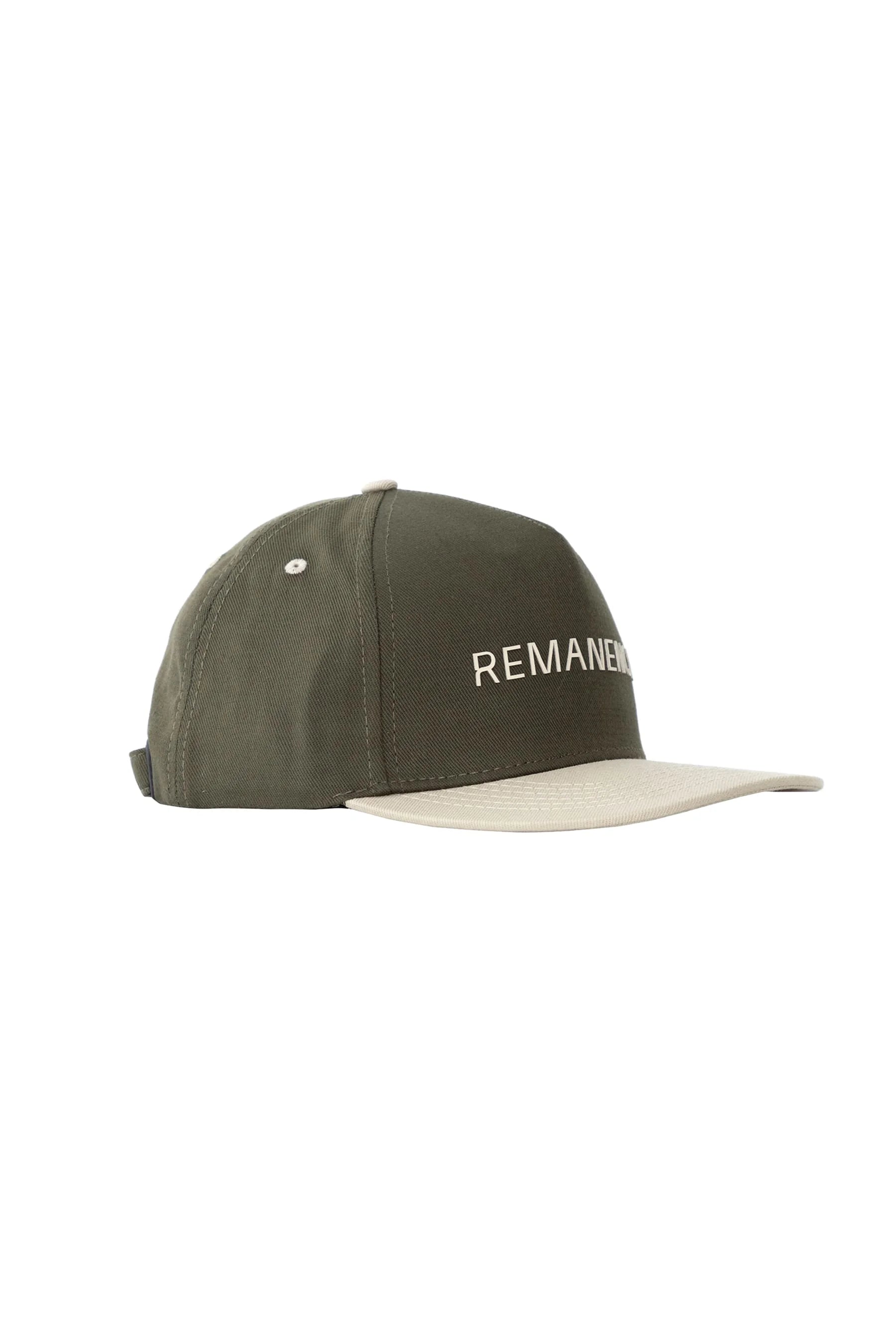 Men's green 5 panel cap Mode Remanence 