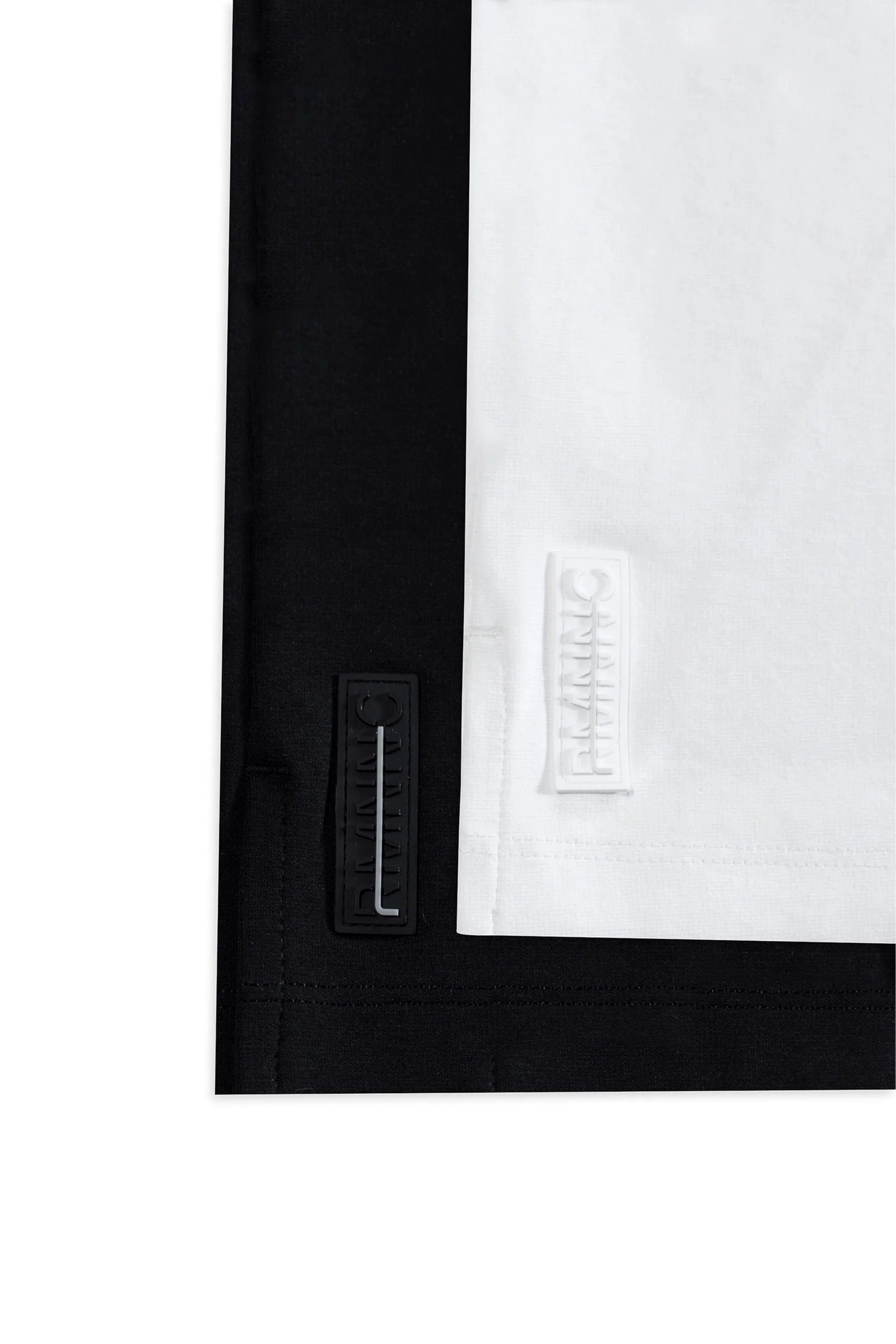 Men's white black 2 pack fit t-shirts Cling Remanence 