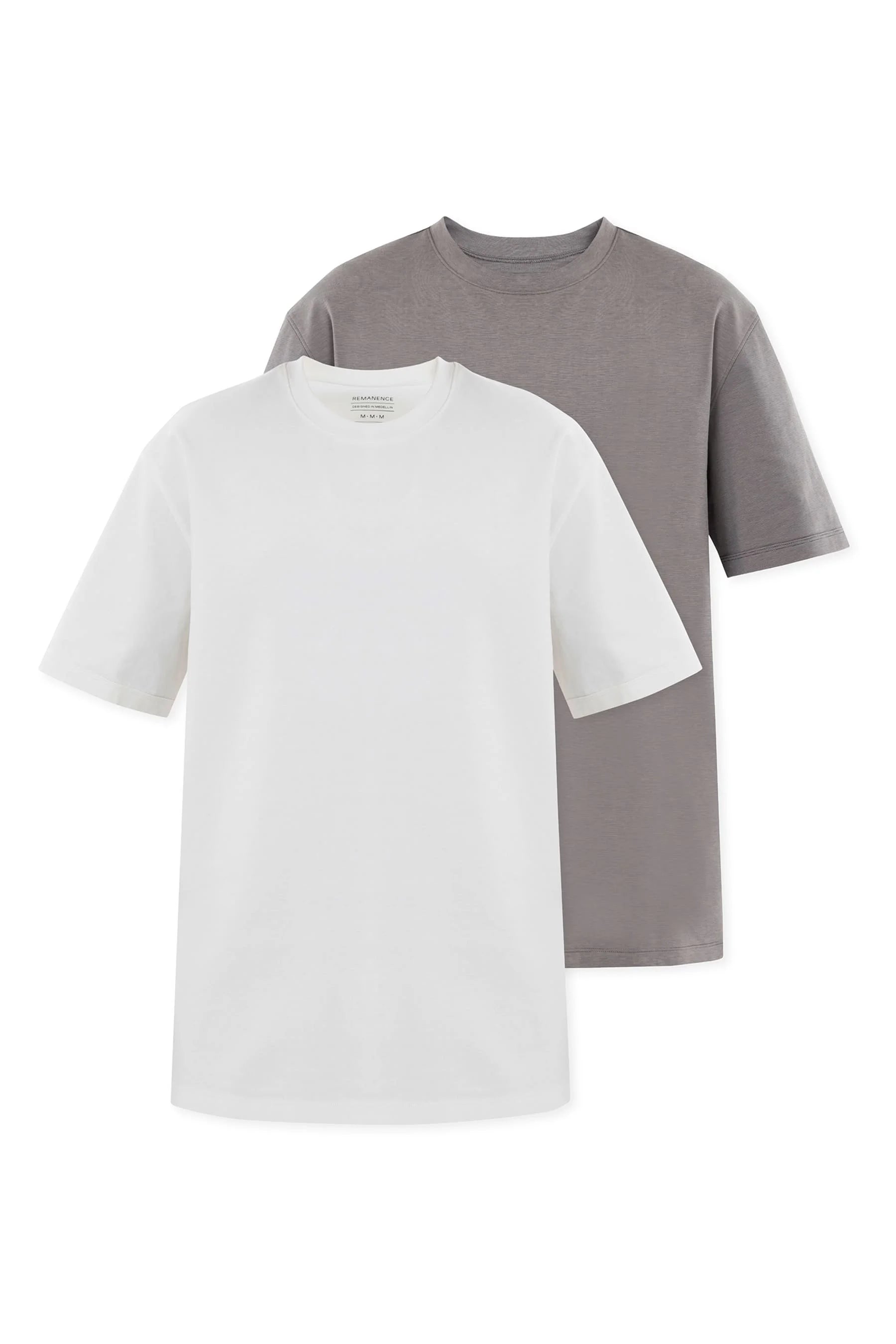 Men’s gray and white 2-Pack t-shirts Cling  Remanence 
