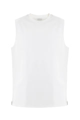 Men's white sleeveless t-shirt Cobalt Remanence 