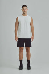 Men's white sleeveless t-shirt Cobalt Remanence 