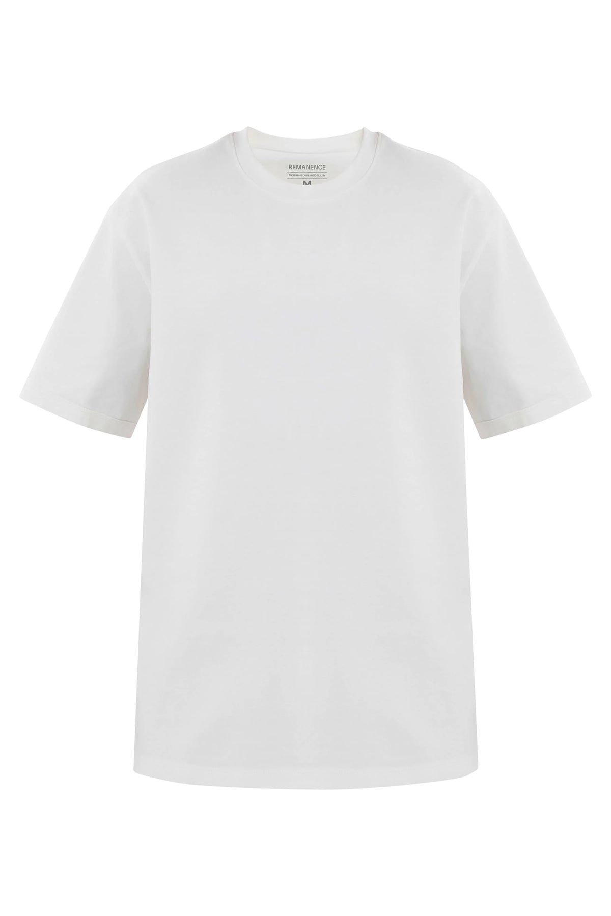 Camiseta blanca para hombre fit relajado Cling