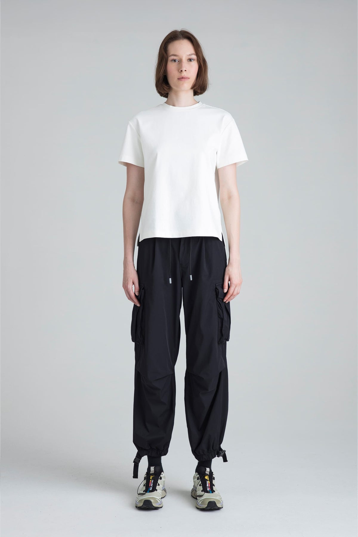 Women’s black parachute pants Noir