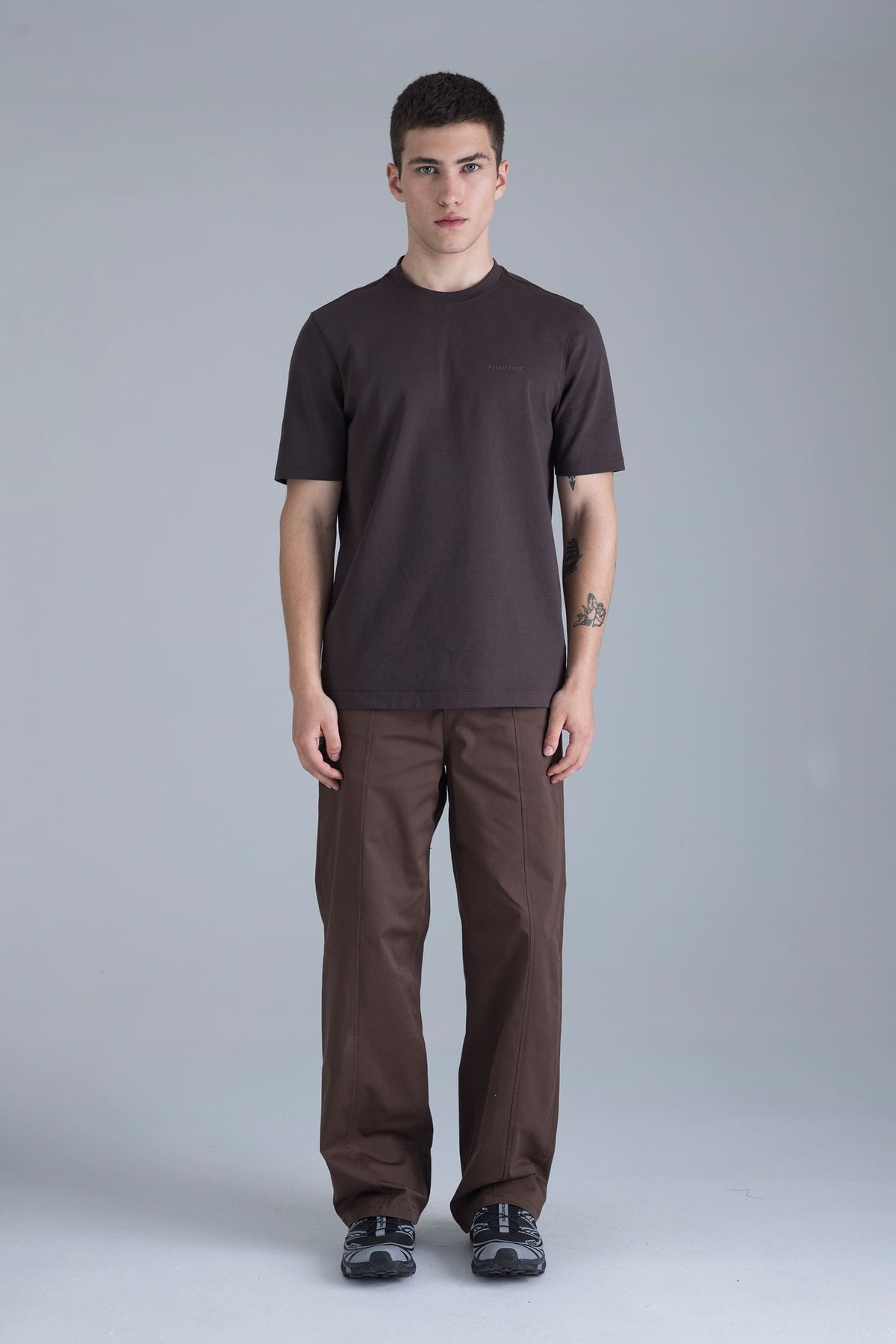 Pantalón café chocolate para hombre straight fit Unit