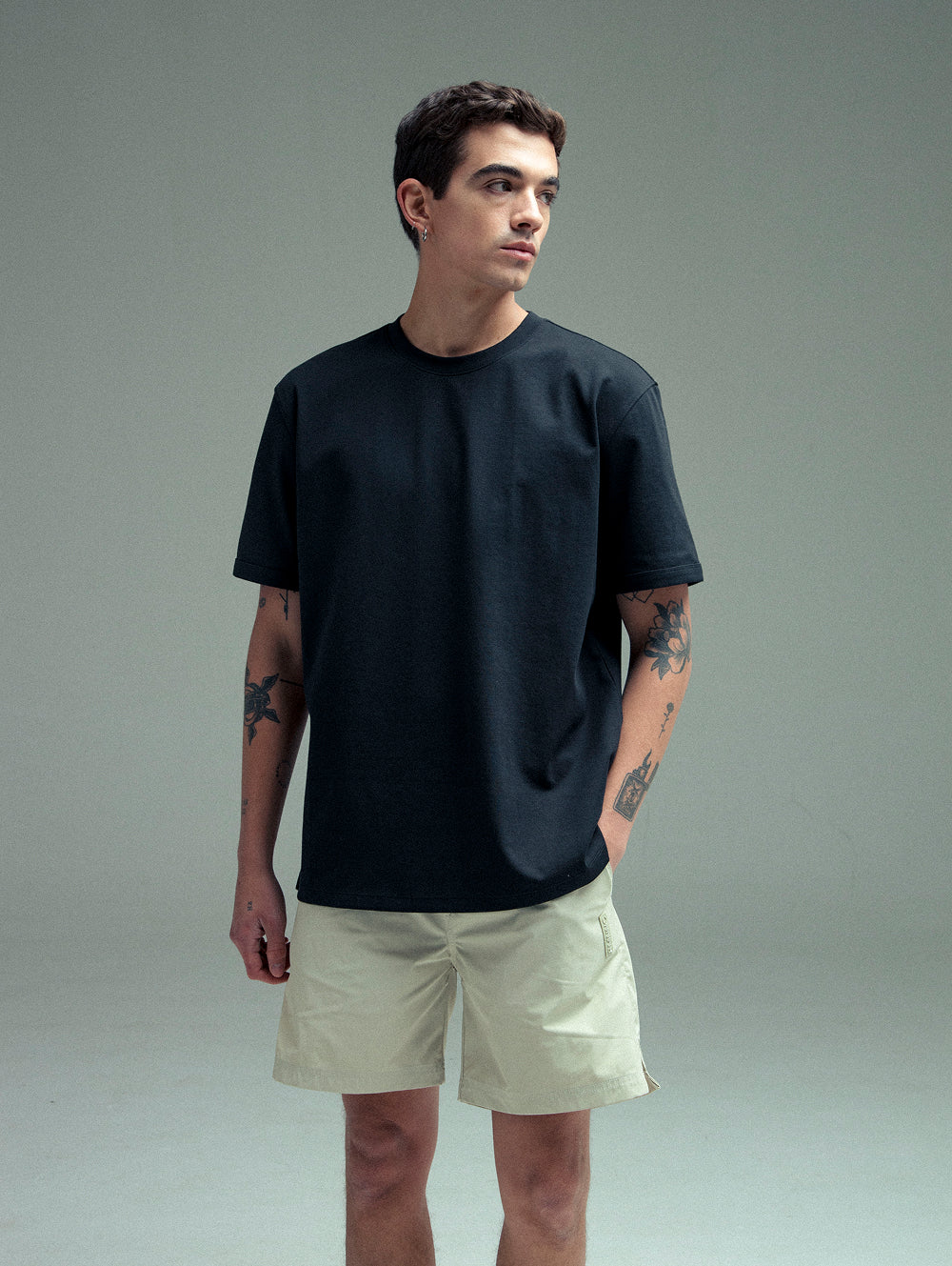 T-shirt cling relaxed Fit Black