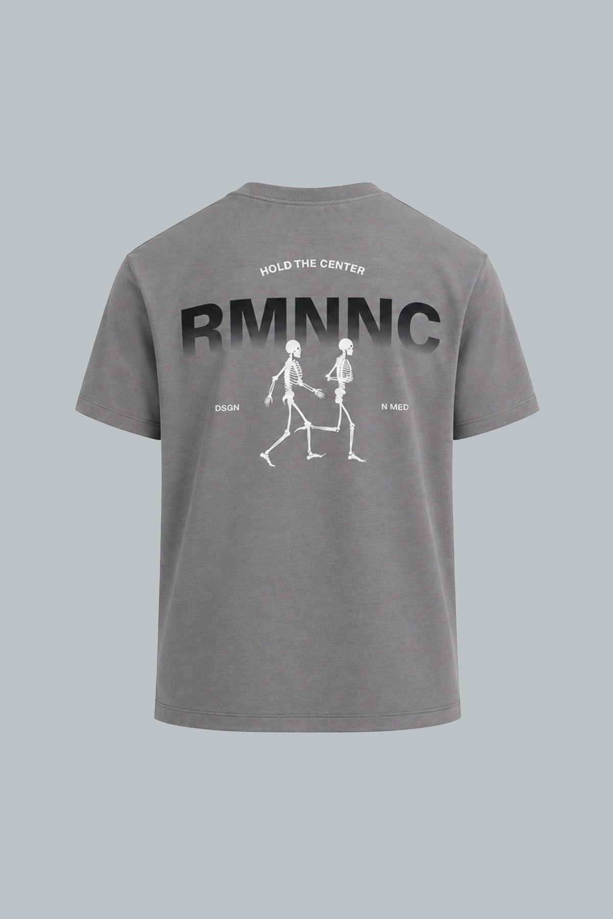 Camiseta gris para hombre fit relajado Track